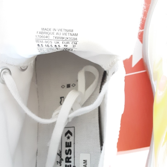 Converse Mens Converse Chuck 70 Hi Iridescent/White/Iridescent NWB - Picture 6 of 7